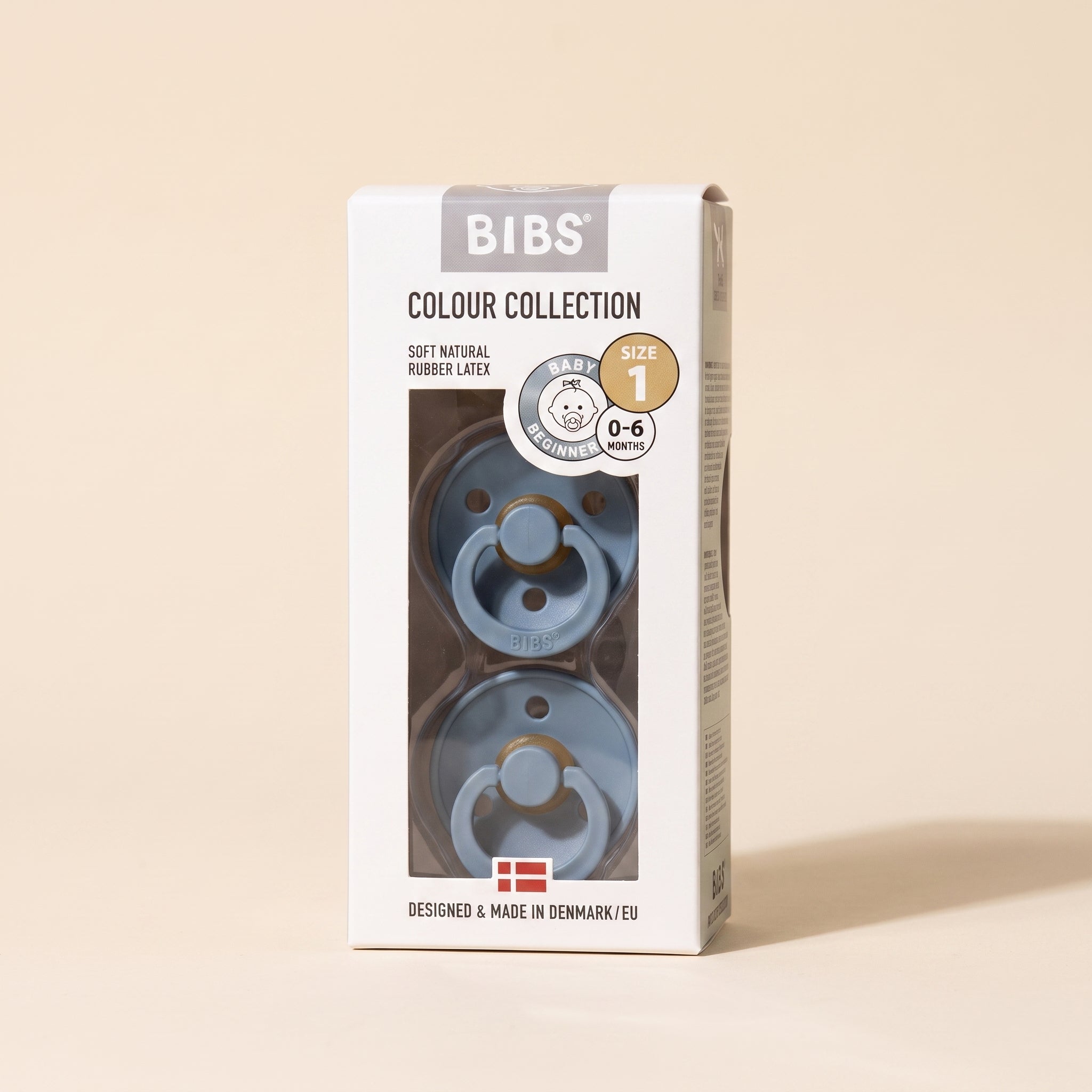 BIBS pacifier 2-pack [colourway] in window box, size [1/2]